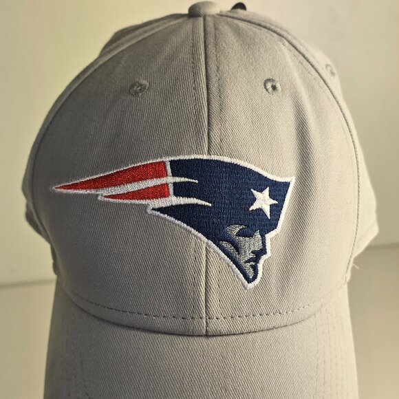 Patriots NFL Team Apparel Baseball Hat Gray Adjustable One Size Fits All - Picture 1 of 6